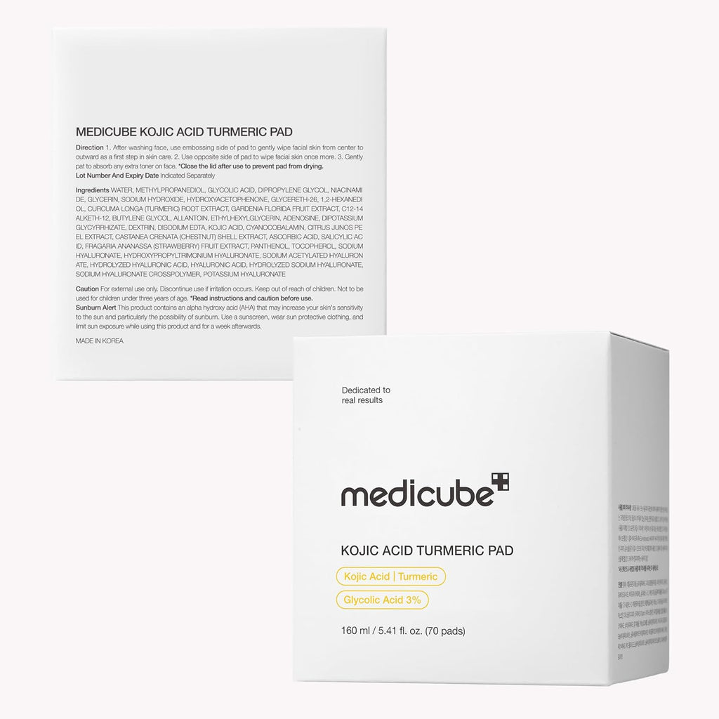 Toner Pads Kojic Acid Turmeric Clarifying Pad for Troubled Skin
