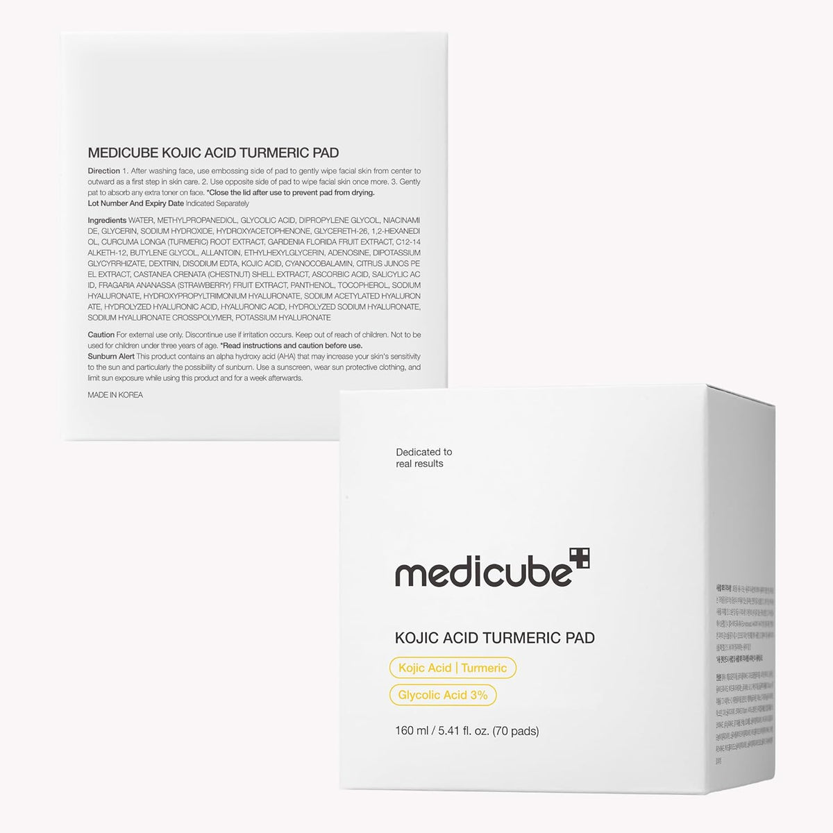 Toner Pads Kojic Acid Turmeric Clarifying Pad for Troubled Skin