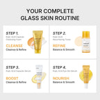Kojic Brightening Essentials Mini Skincare Set - 4-Step Starter Kit