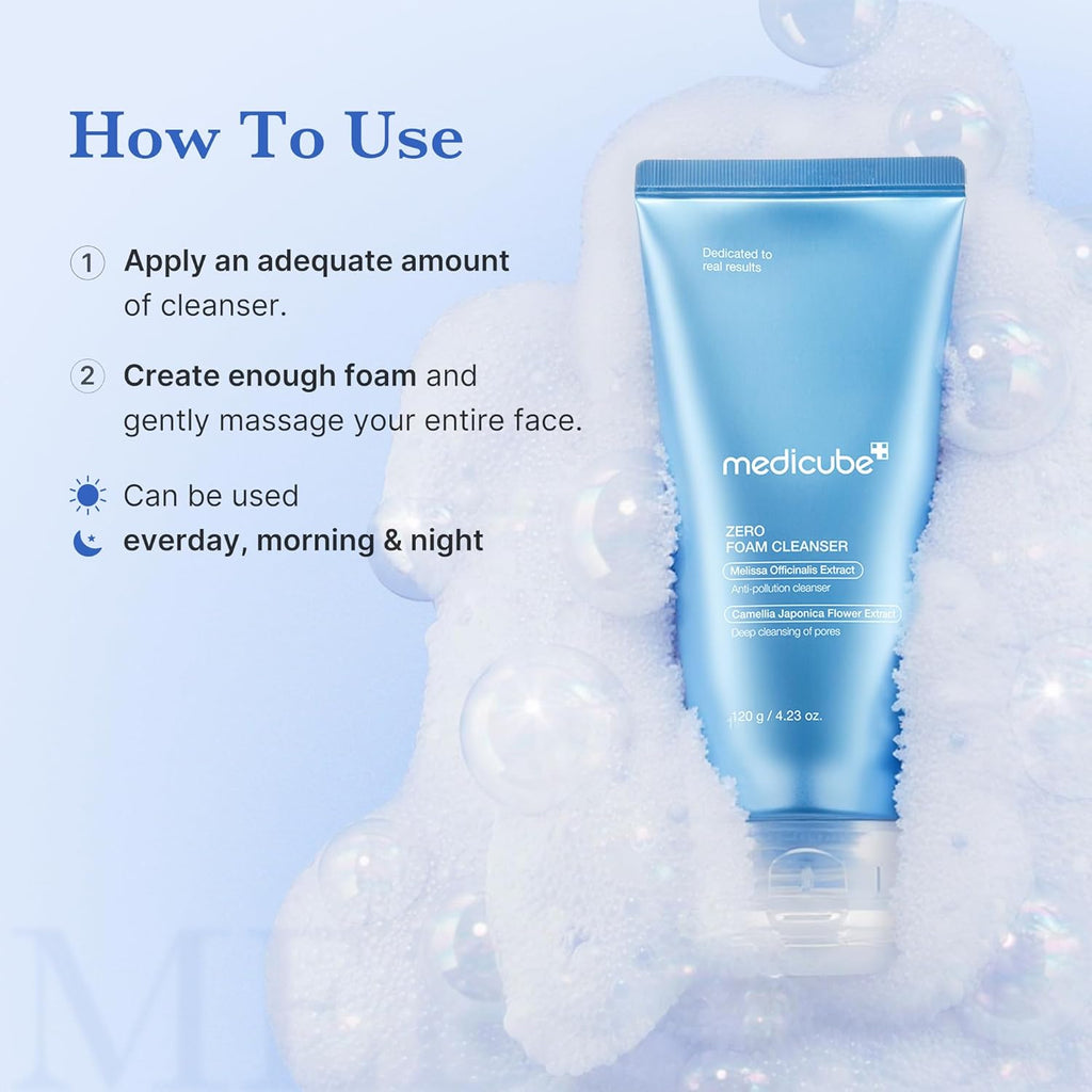 Gentle Zero Pore Cleansing Set: Foam Cleanser and Pore Brush