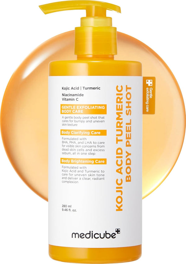 Body Peel Shot with Kojic Acid Turmeric, Brightening & Exfoliating