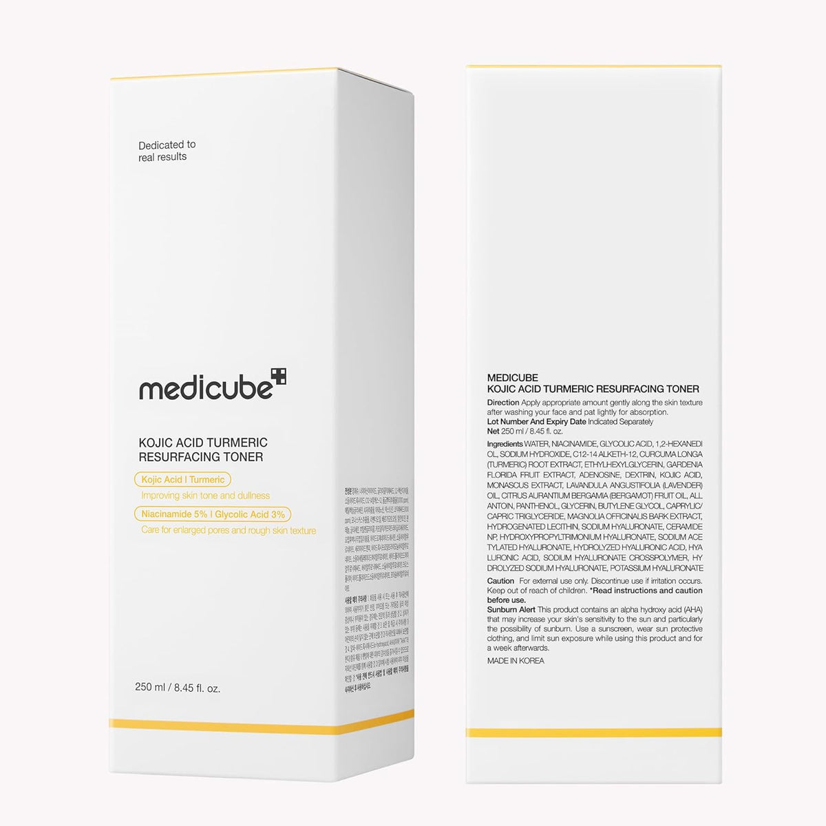 Kojic Acid and Turmeric Smoothing Toner for Face and Body, 8.45 Fl. Oz.