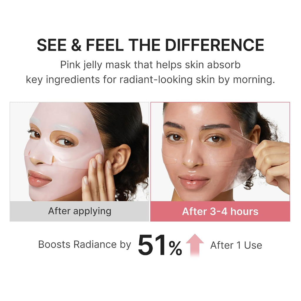 Jelly Gel Mask with Salmon DNA PDRN Pink Collagen, Plump & Hydrate