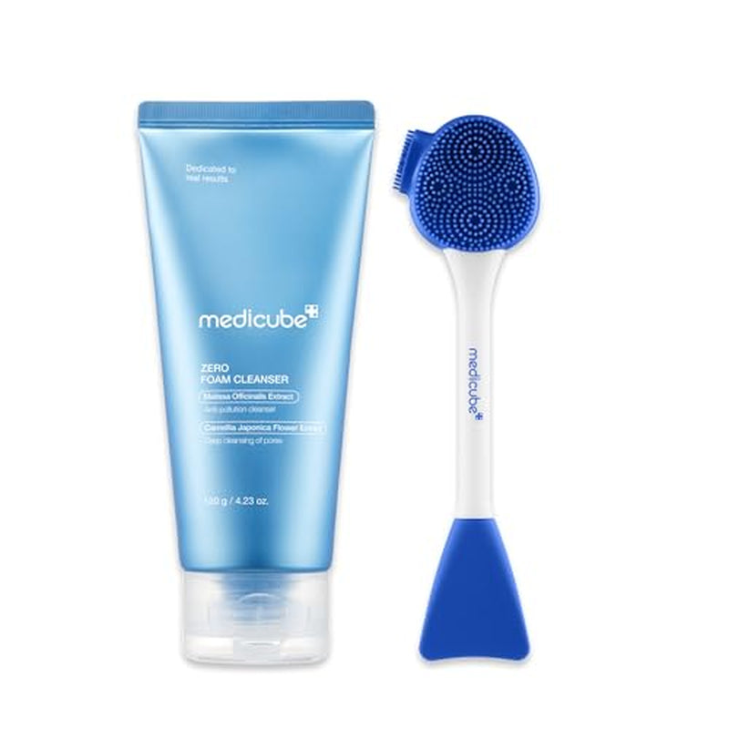 Gentle Zero Pore Cleansing Set: Foam Cleanser and Pore Brush