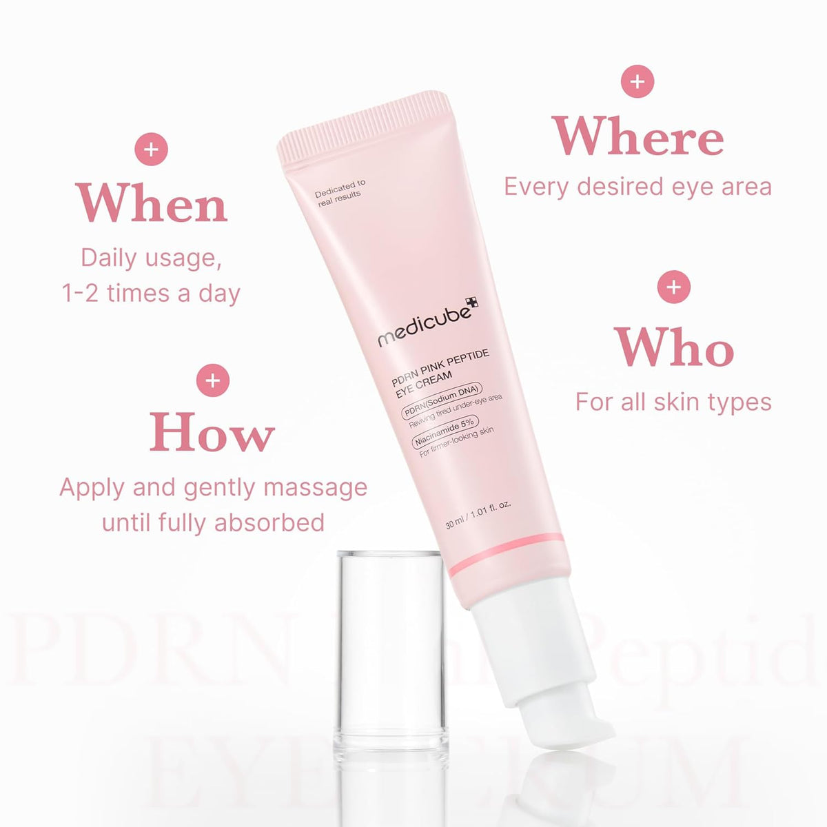 Advanced Eye Serum with Salmon DNA PDRN, Peptides, and Retinol for Reducing Fine Lines