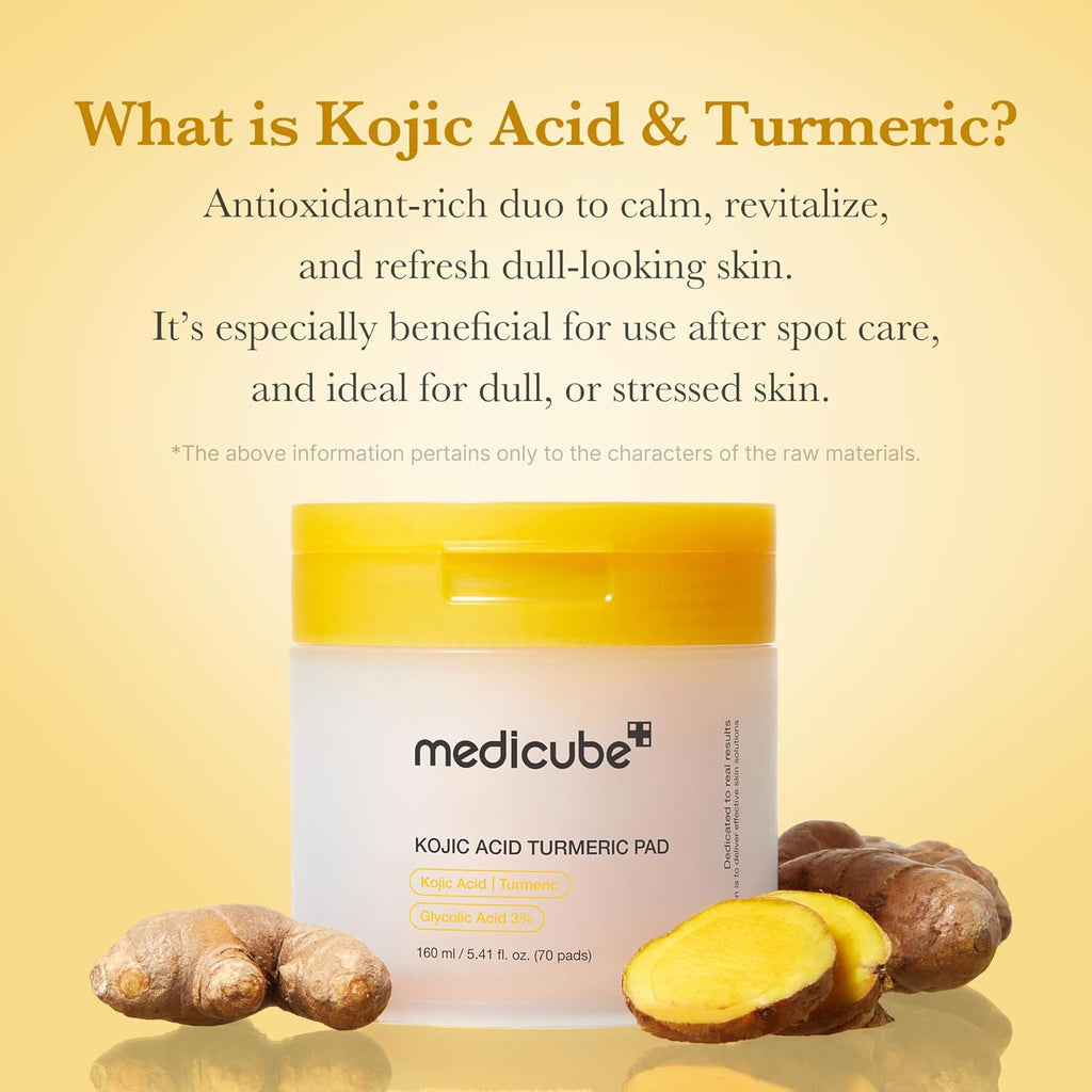 Toner Pads Kojic Acid Turmeric Clarifying Pad for Troubled Skin
