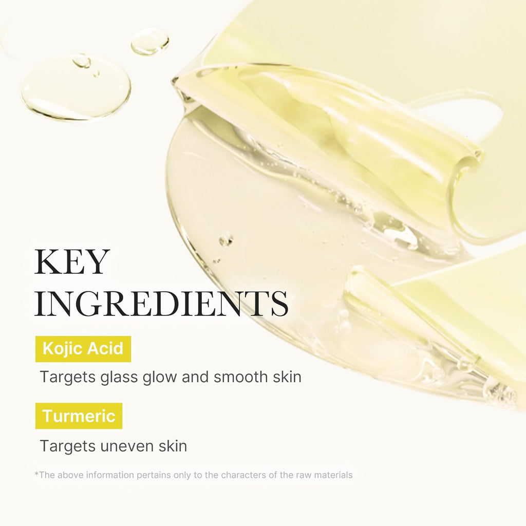 Brightening Jelly Gel Mask with Kojic Acid and Turmeric, Set of 4