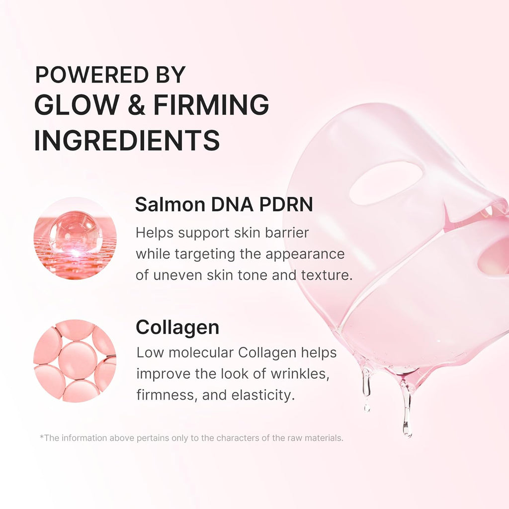 Jelly Gel Mask with Salmon DNA PDRN Pink Collagen, Plump & Hydrate