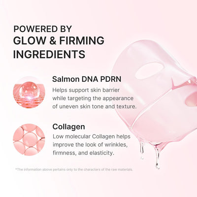 Jelly Gel Mask with Salmon DNA PDRN Pink Collagen, Plump & Hydrate