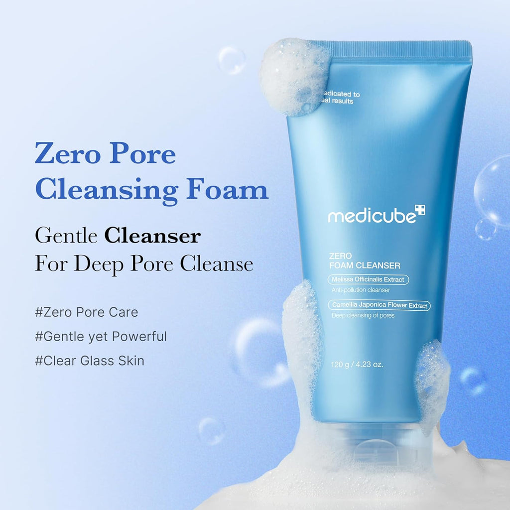 Gentle Zero Pore Cleansing Set: Foam Cleanser and Pore Brush