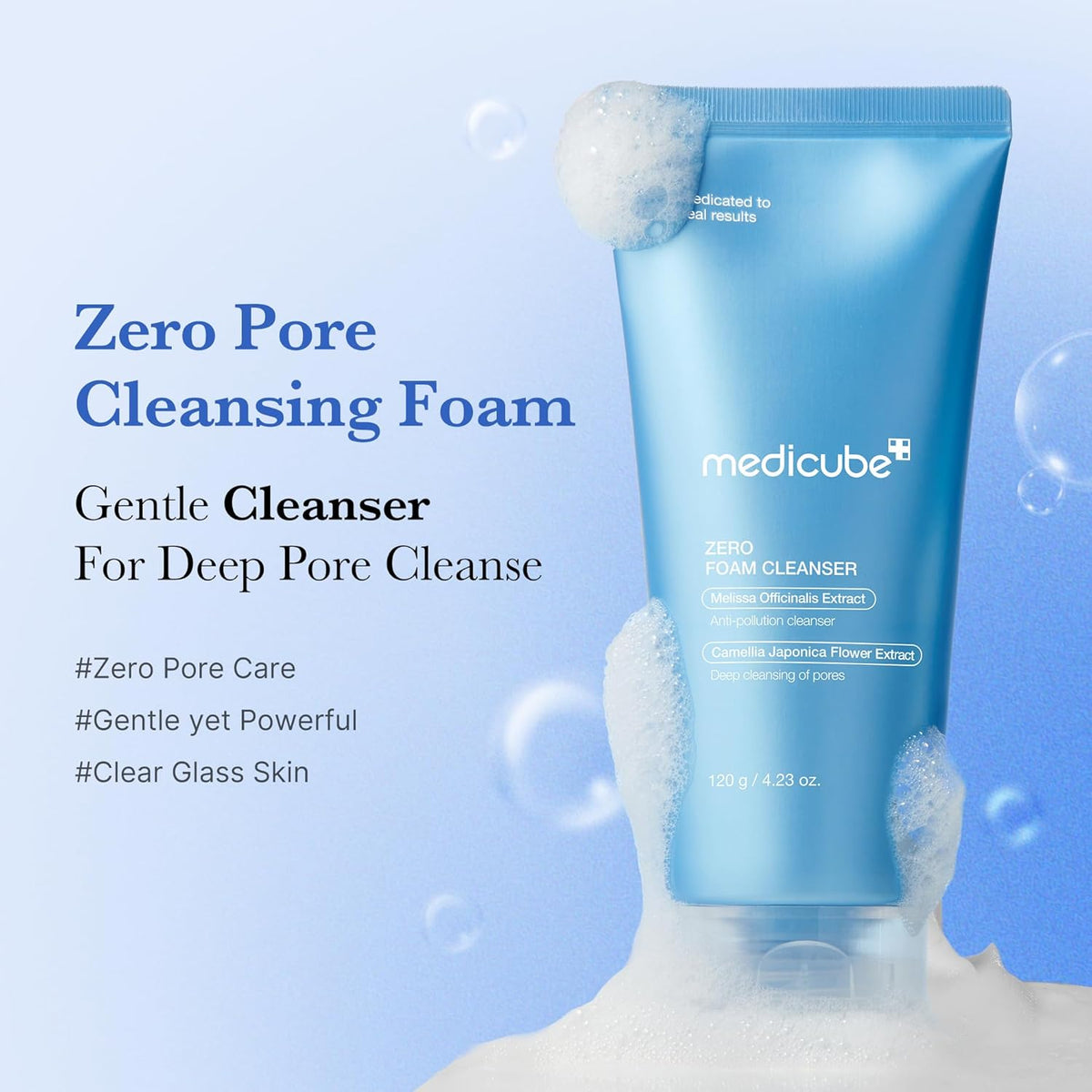 Gentle Zero Pore Cleansing Set: Foam Cleanser and Pore Brush