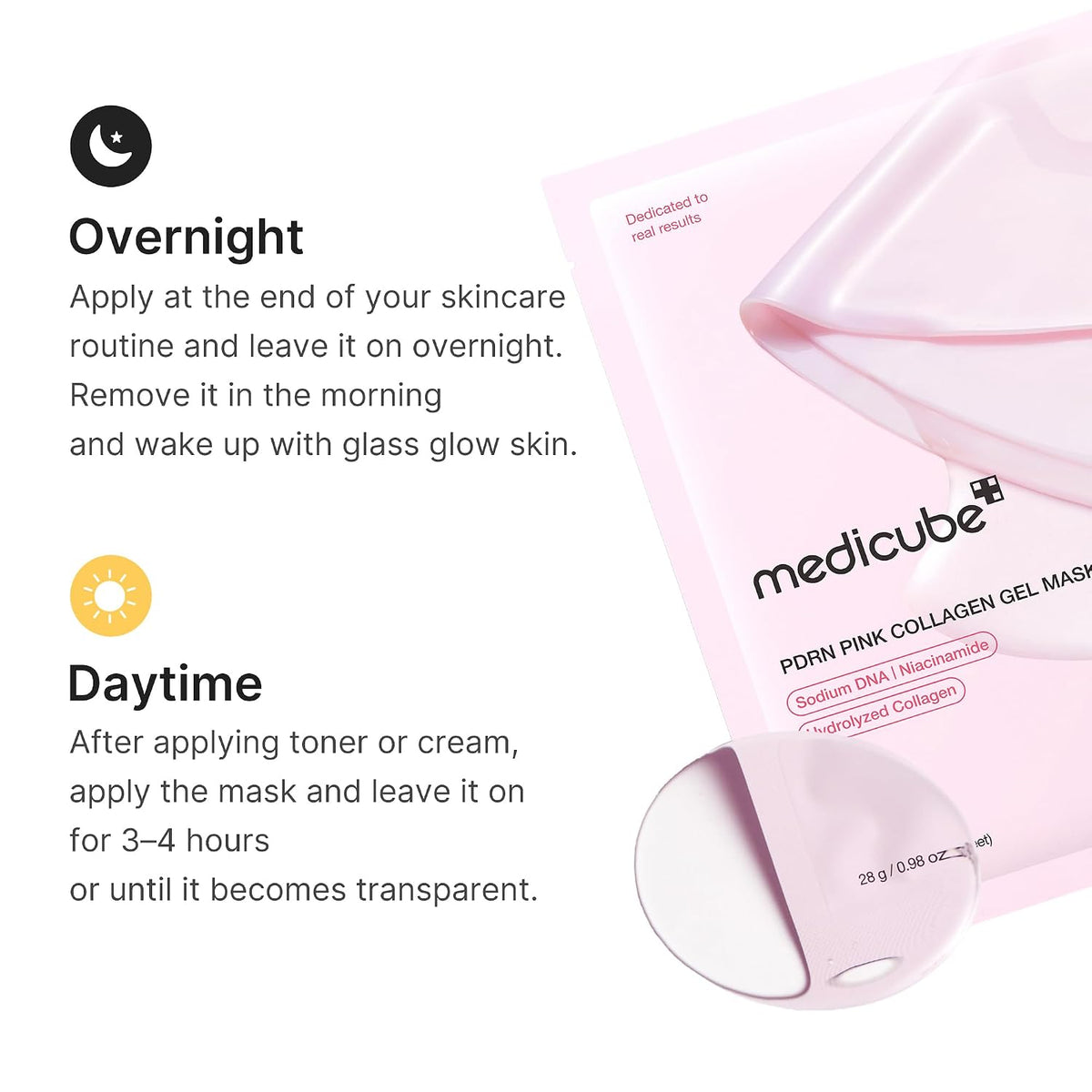 Jelly Gel Mask with Salmon DNA PDRN Pink Collagen, Plump & Hydrate